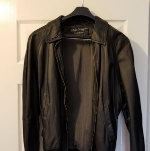 NWOT Salvatore Ferragamo Leather Jacket 52